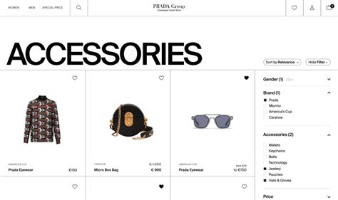 prada employees online store